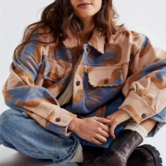 Free People Jacquard Ruby Floral Jacket Limited Edition S - Picture 3 of 16